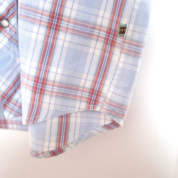 COPY - Haight & Ashbury sport pearl snap plaid shirt size 5 - Picture 8 of 14